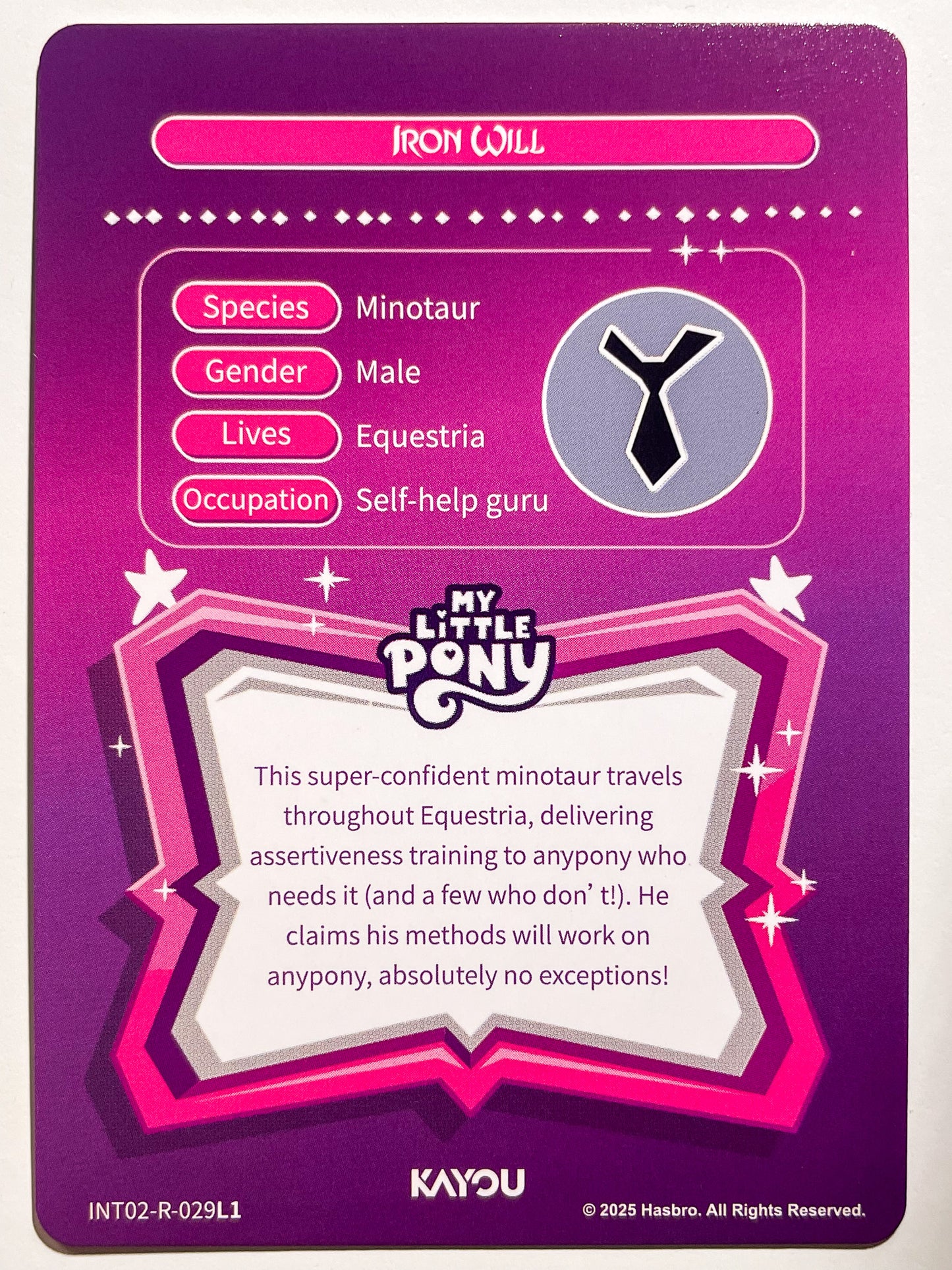 Iron Will (R) INT02-R-029 L1