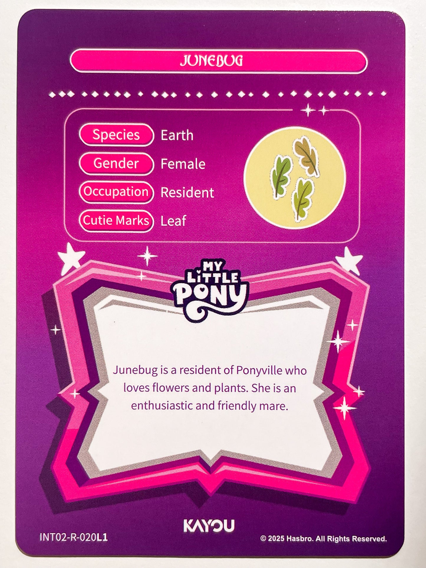 Junebug (R) INT02-R-020 L1