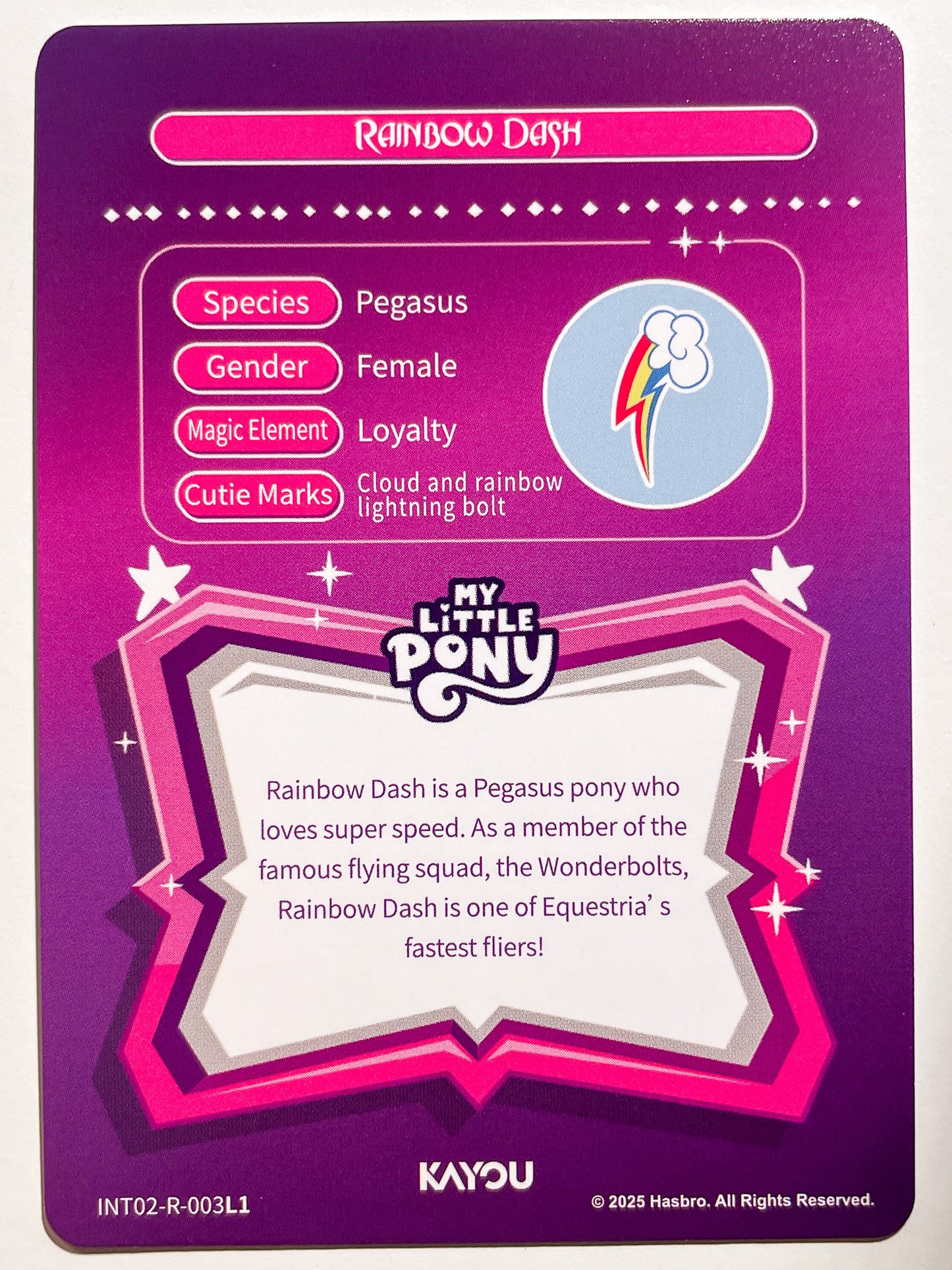 Rainbow Dash (R) INT02-R-003 L1