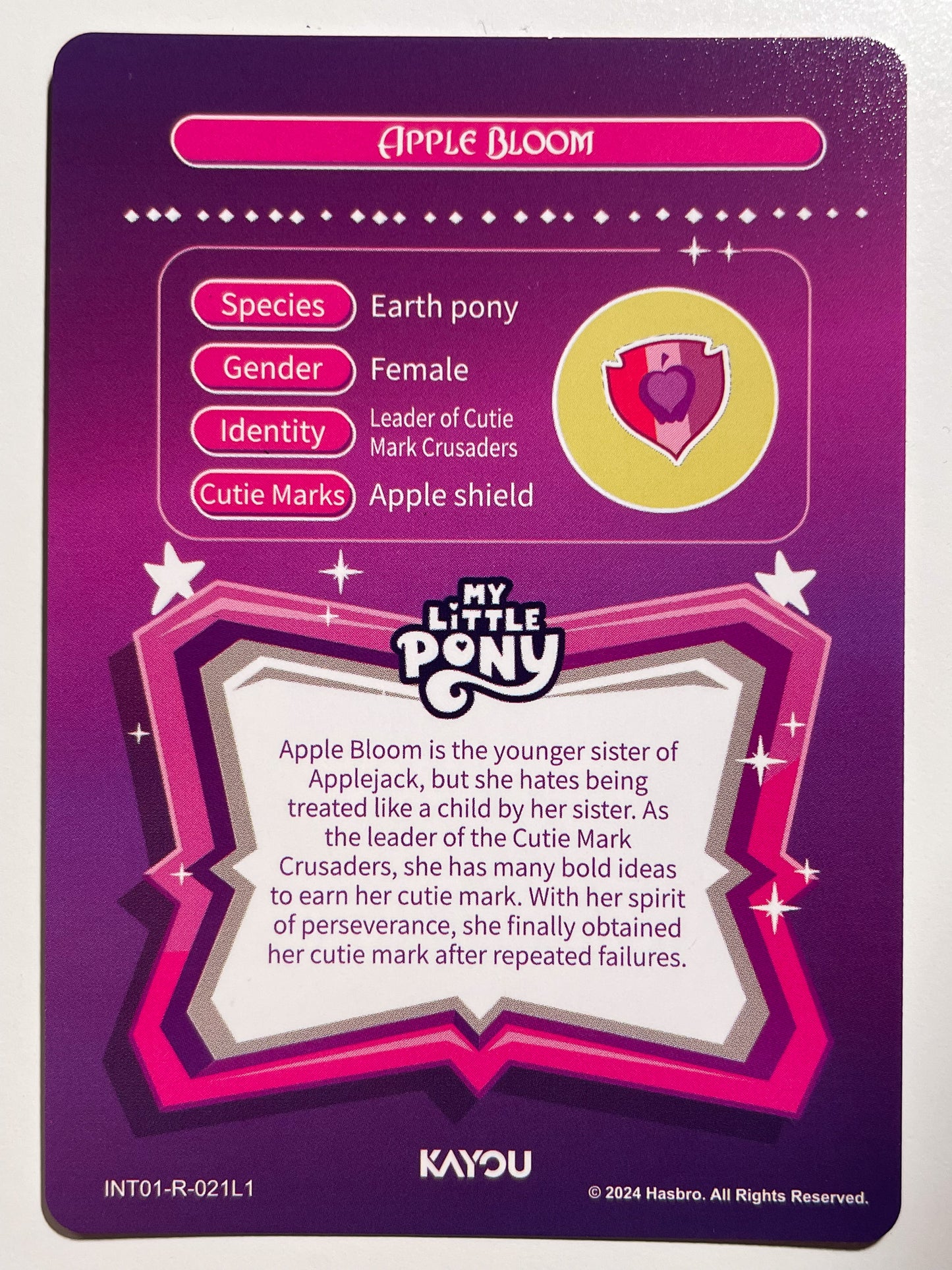 Apple Bloom (R) INT01-R-021 L1