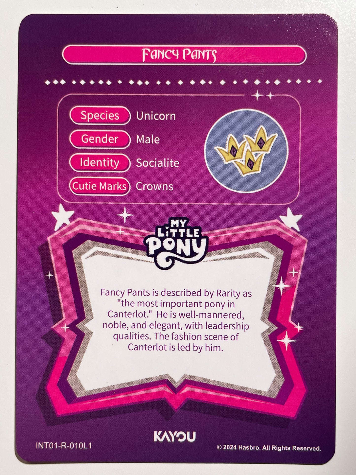 Fancy Pants (R) INT01-R-010 L1