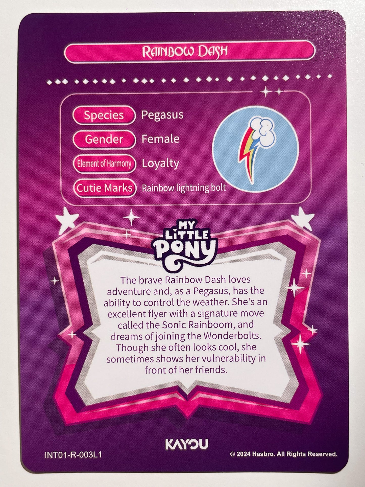 Rainbow Dash (R) INT01-R-003 L1