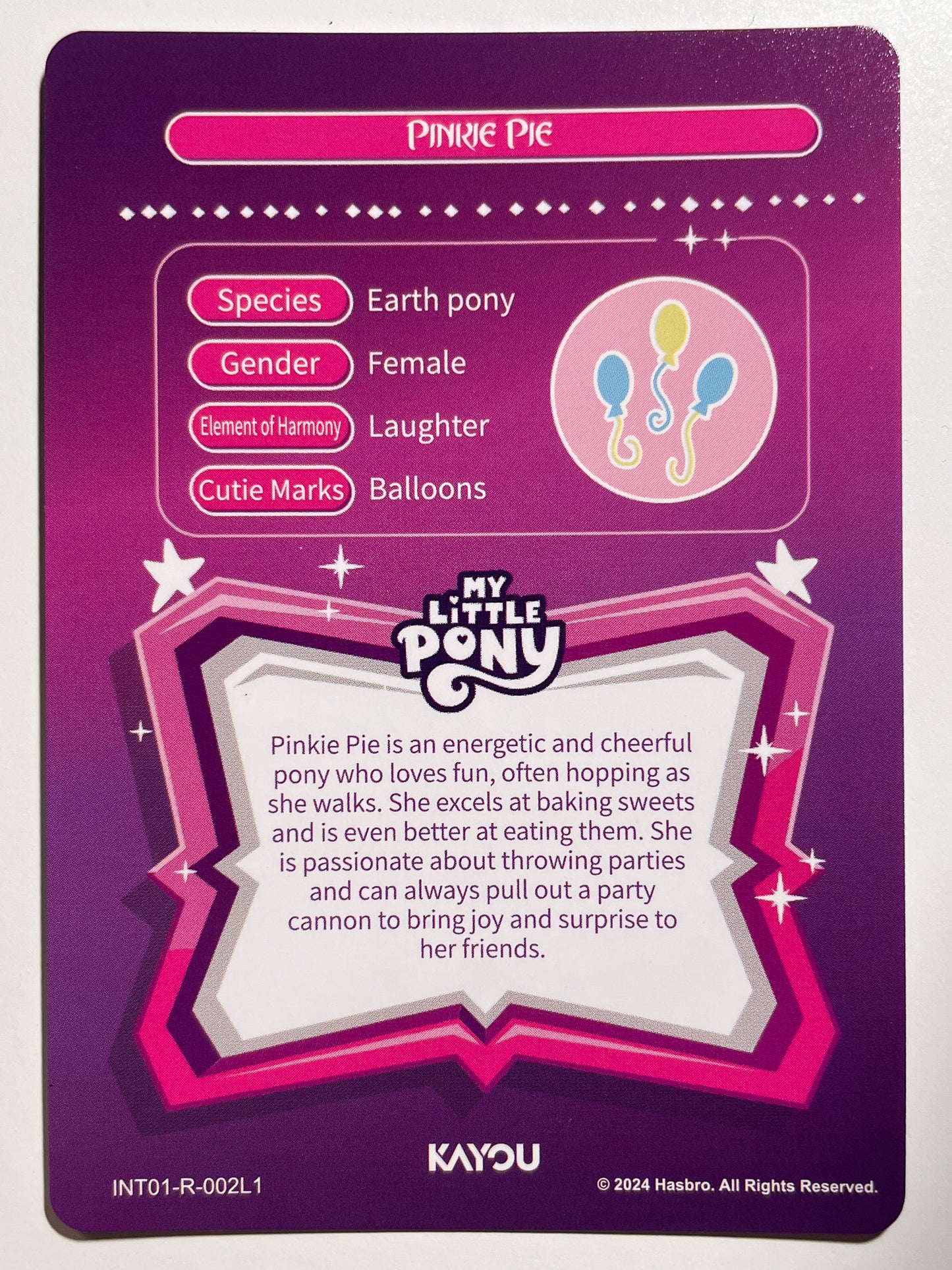 Pinkie Pie (R) INT01-R-002 L1