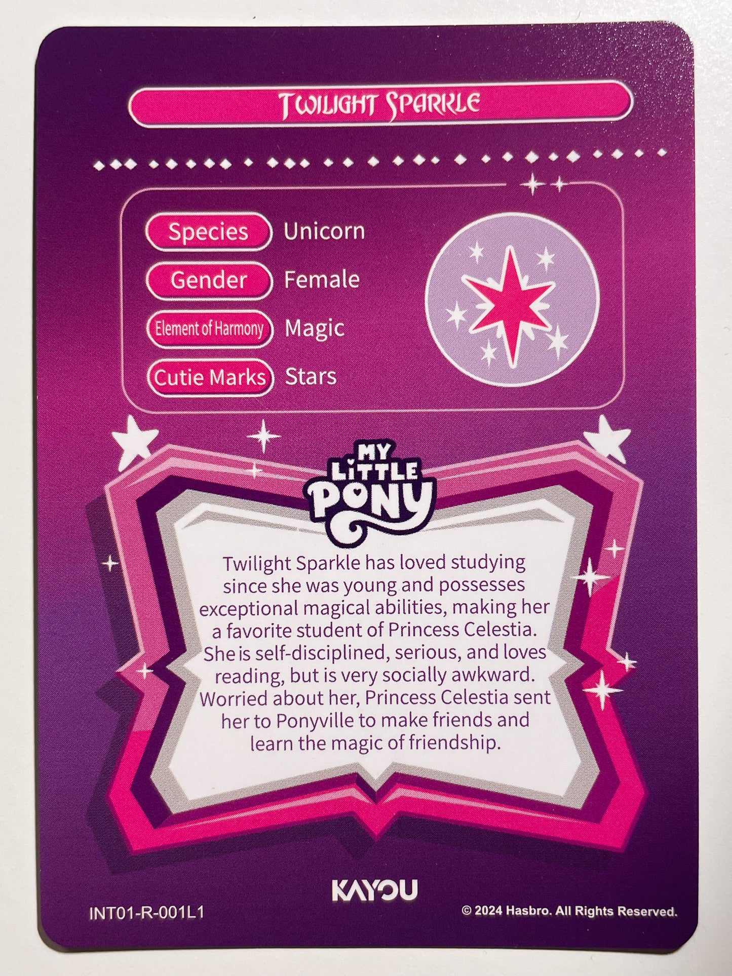 Twilight Sparkle (R) INT01-R-001 L1