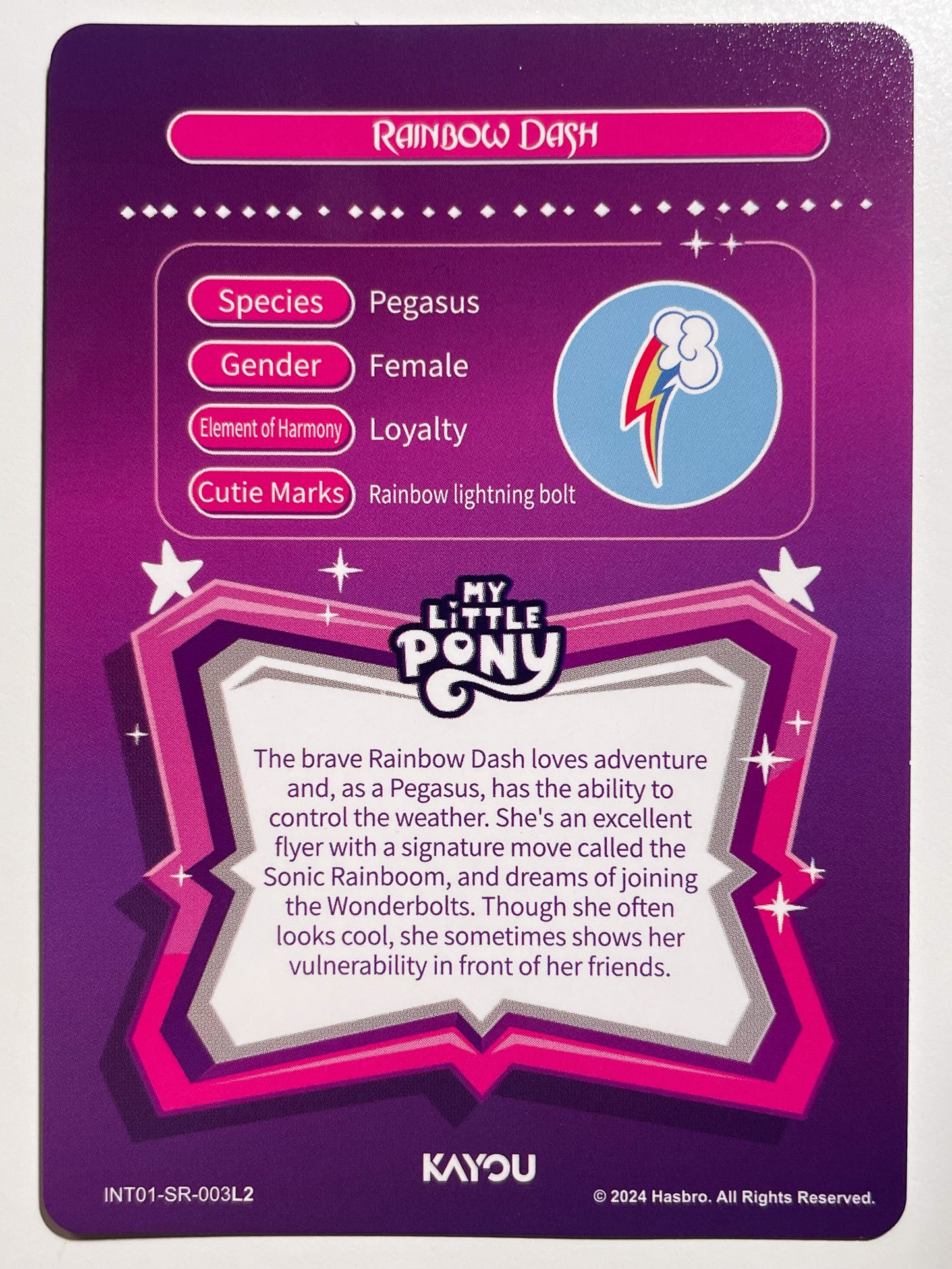 Rainbow Dash (SR) - INT01-SR-003 L2