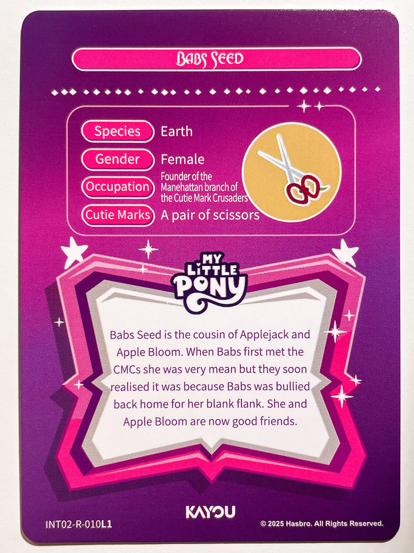 Babs Seed (R) INT02-R-010 L1