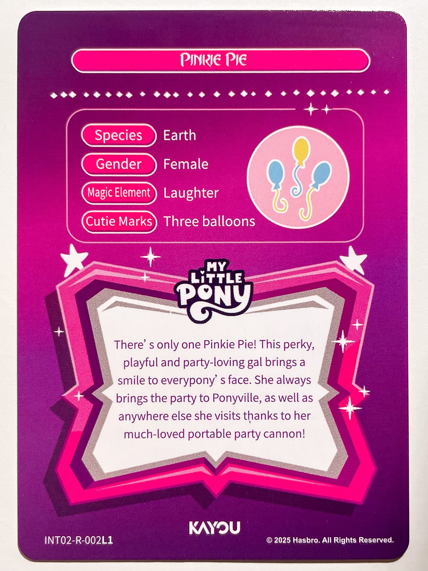 Pinkie Pie (R) INT02-R-002 L1