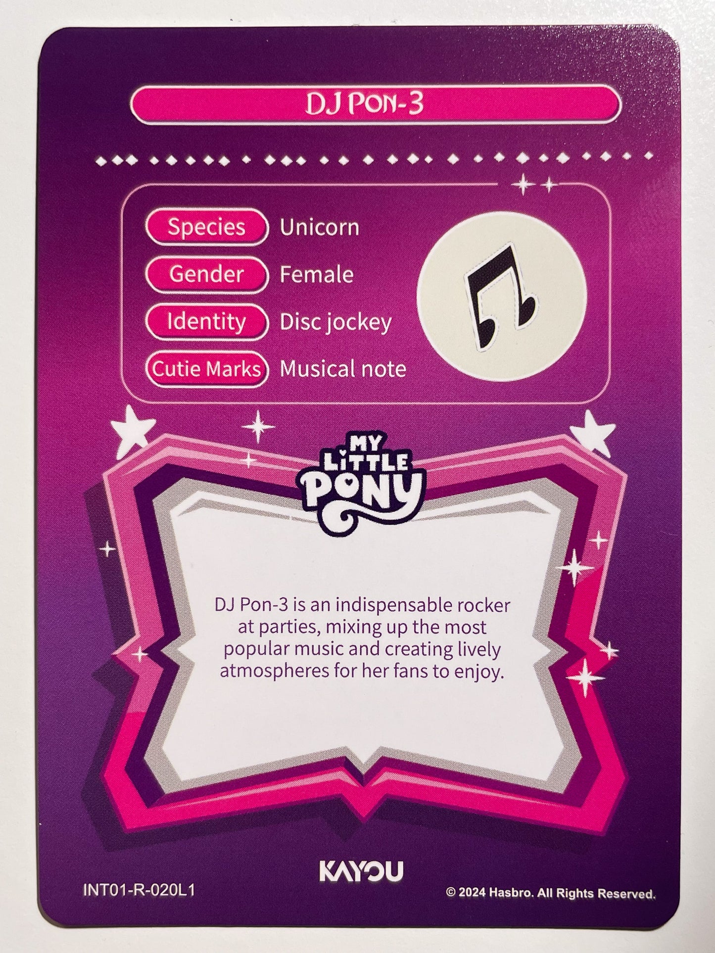 DJ Pon-3 (R) INT01-R-020 L1