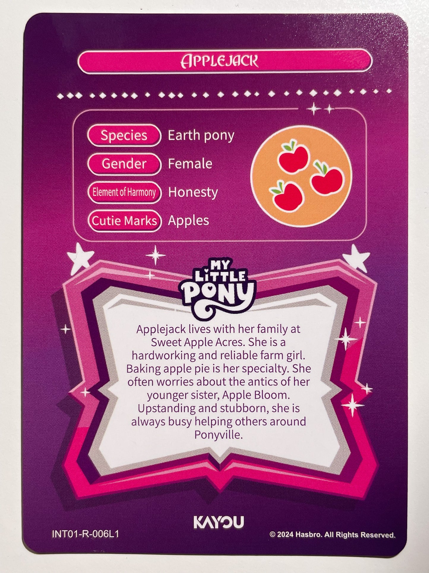 Applejack (R) INT01-R-006 L1