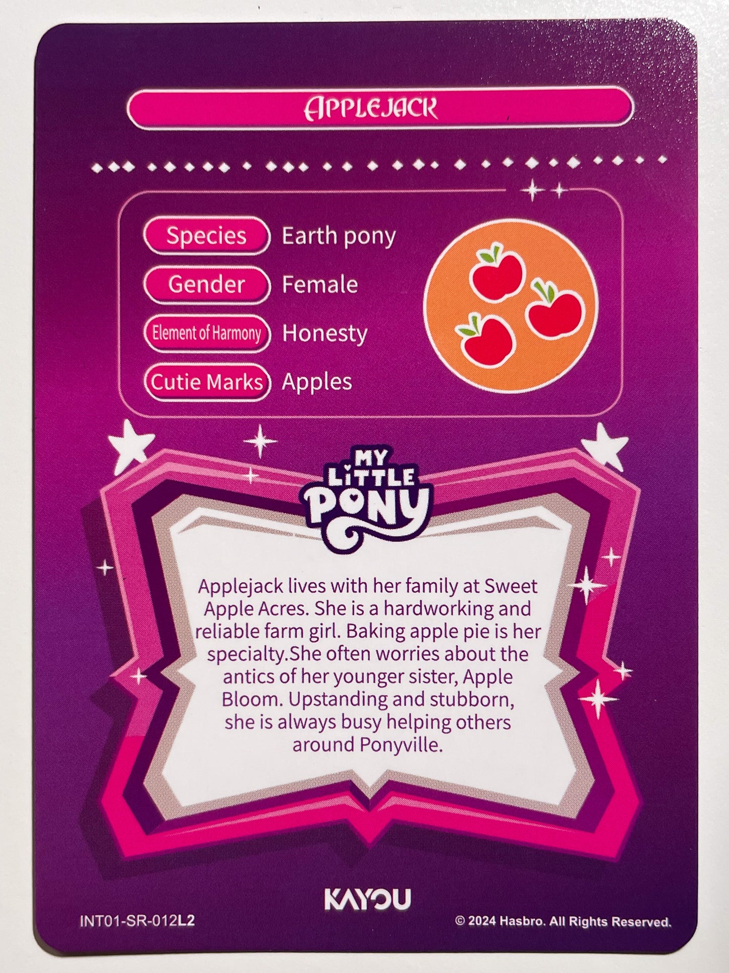Applejack (SR) - INT01-SR-012 L2