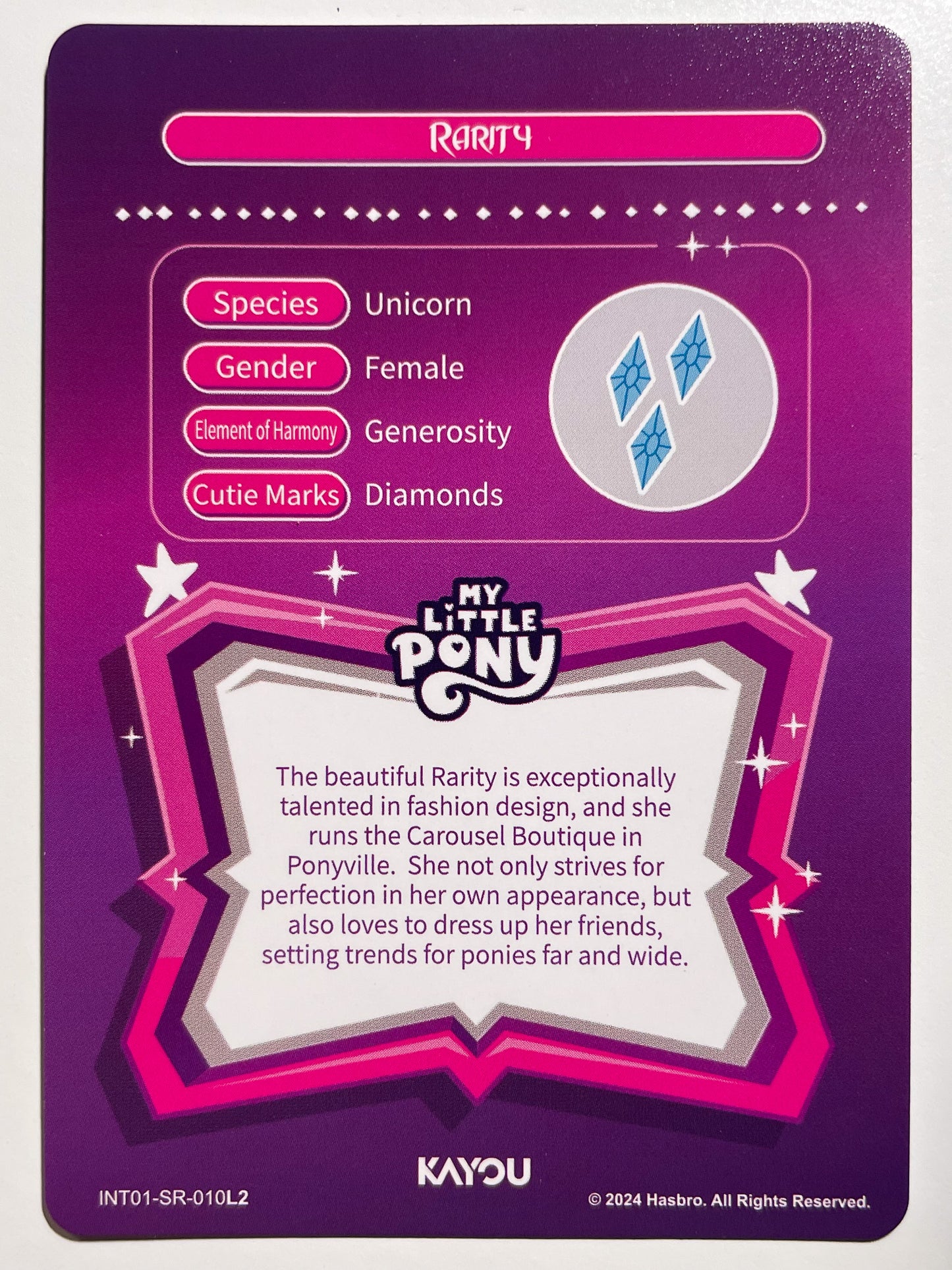 Rarity (SR) - INT01-SR-010 L2